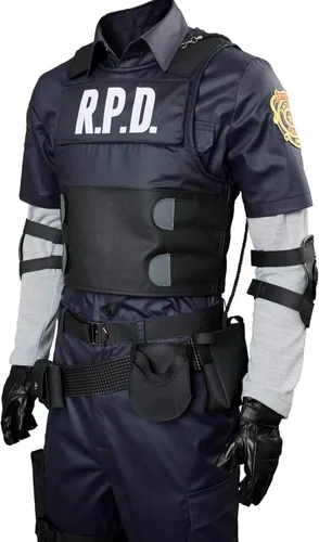 Vista 5 de Disfraz de adulto Leon Kennedy para cosplay de Halloween