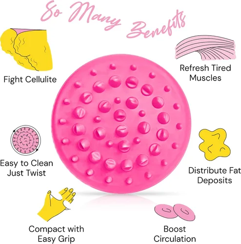 Vista 3 de Guante cepillo masajeador para celulitis - Eliminador anticelulítico - Reduce la celulitis - Cepillo para celulitis - Elimina la celulitis - Cura