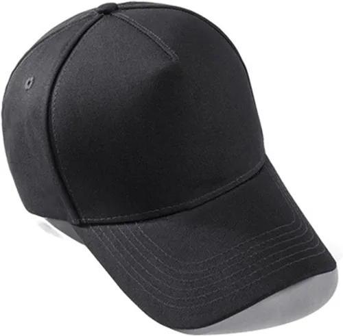 Vista 4 de Gorra de béisbol de 5 paneles en Blanco barata Correa trasera Ajustable Sombrero en Blanco LISO Gorra de béisbol Unisex