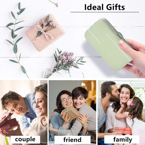 Vista 8 de Juego de manicura para hombres y mujeres, juego de cortaúñas de acero inoxidable 8 en 1, herramientas de cuidado personal con estuche de viaje Verde