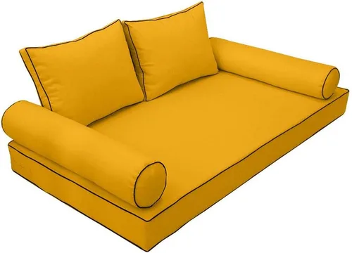 Vista 2 de *Solo funda*-Estilo 1 funda de almohada para colchón de exterior con ribete de contraste para cuna-AD108