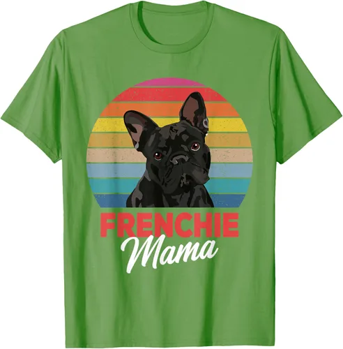 Vista 20 de Frenchie Mama - Camiseta divertida de regalo para niñas y perros Bulldog Francés, Negro, S