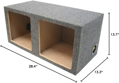 Vista 6 de KICKER 45L7R122 12" 1200W 2 Ohm Subwoofer Dual Square Sub Box Enclosure W/CX1200.1 Amplificador y Kit de calibre 4