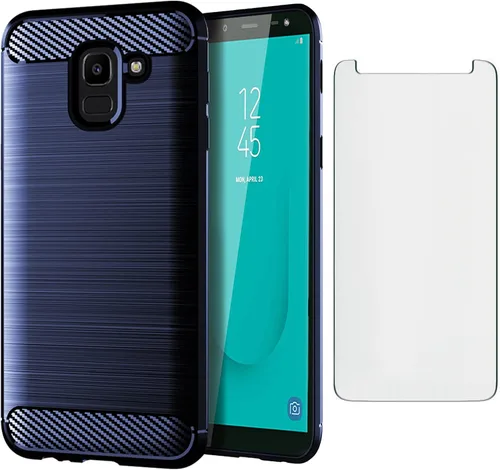 Vista 10 de Asuwish Funda compatible con Samsung Galaxy J6 2018 y protector de pantalla de vidrio templado, accesorios de celda, cubierta protectora de TPU