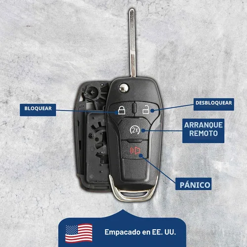 Vista 6 de Carcasa de repuesto para llavero plegable con arranque remoto para Ford N5F-A08TDA, 5923694 One