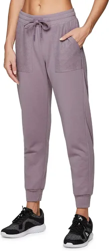 Vista 3 de RBX Active - Pantalones deportivos ligeros de rizo francés para mujer con bolsillos