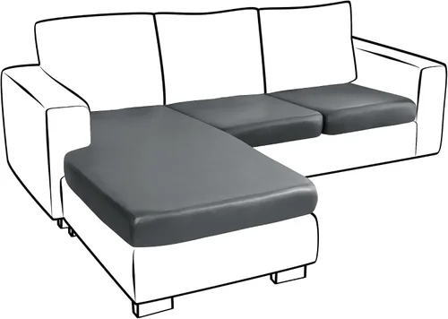 Vista 60 de Yates Home Funda de cojín de piel sintética para sofá, impermeable, elástica, para asiento de caravana, sofá biplaza, protector de muebles, funda