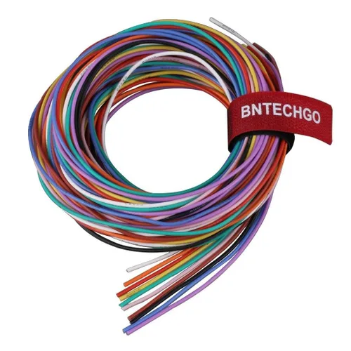 Vista 8 de Cable de batería de silicón de BNTECHGO, calibre 16 AWG, ultraflexible, resistente a temperaturas de 200 °C, 252 hilos de cobre estañado trenzado