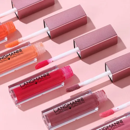 Vista 9 de LANGMANNI Juego de 12 piezas de colección de brillo de labios, maquillaje