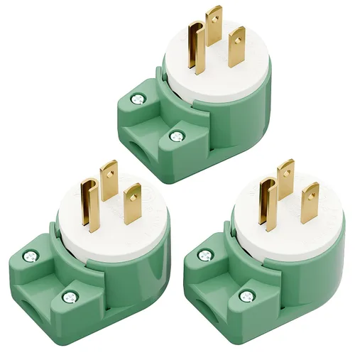 Vista 28 de Nema 5-15P Enchufe de 90 grados, Plugrand ETL Listado 15A 125V Enchufe