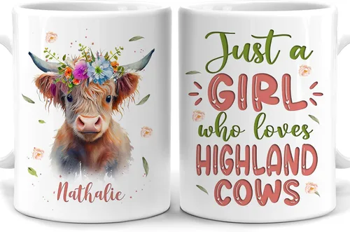 Vista 22 de Hyturtle Regalos Personalizados Amante de Osos - Taza de Café de Cerámica Just A Girl Who Loves Bears con Nombre Personalizado 11oz - Idea de Regalo