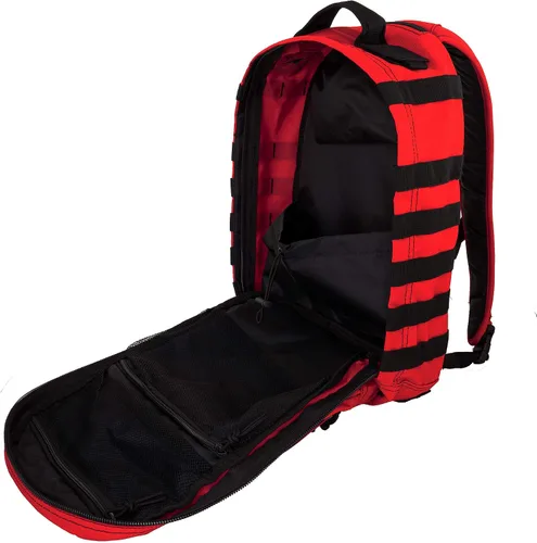 Vista 5 de LINE2design Mochila deportiva militar para trauma de primeros auxilios - bolsa táctica Molle - Rojo