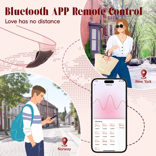 Vista 2 de Vibrador con control remoto para parejas, juguetes sexuales para parejas, vibrador portátil para celular con control remoto, bragas vibratorias