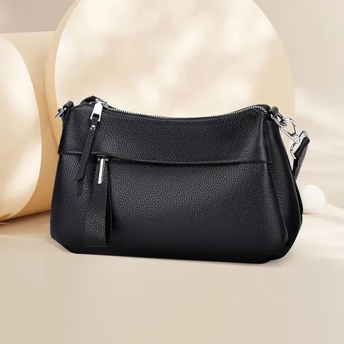 Vista 9 de Over Earth Genuine Leather Crossbody Bags for Women Small Hobo Handbags Shoulder Purses with 2 Detachable Straps