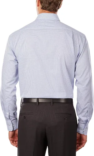 Vista 2 de Tommy Hilfiger - Camisa de vestir para hombre, ajuste regular, no necesita planchado, a cuadros