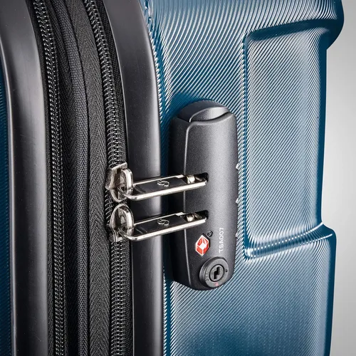 Vista 3 de Samsonite - Maleta rígida expandible Centric con ruedas giratorias, Verde azulado), 102690-2824