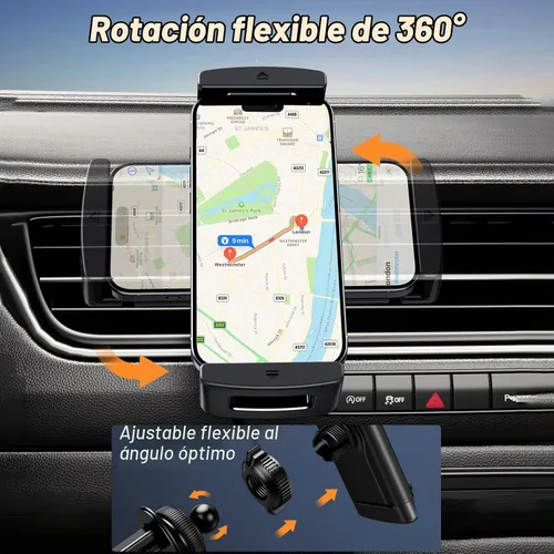 Vista 6 de OATSBASF Soporte de teléfono para coche con clip de ventilación para Z Fold