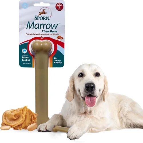 Vista 19 de Sporn Yuppie - Juguete dental para cachorros, masticable de médula, pequeño, blanco, (33810)