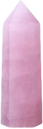 Vista 8 de Varita de punta de cristal natural grande para terapia de meditación de chakras Reiki, 4 pulgadas
