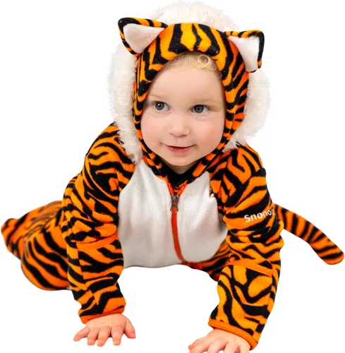 Vista 2 de Fleece Baby Bunting Unisex Baby Pram with Hood, Fold-Over Mittens & Footies, Baby Winter Suit - Fleece Baby Coats