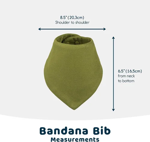 Vista 4 de Tiny Twinkle Baberos tipo bandana - Baberos resistentes al agua y absorbentes para baba y dentición