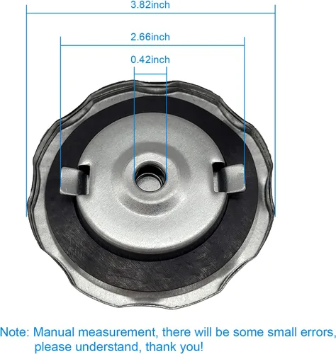 Vista 5 de Tapa de ventilación de combustible para tanque de generador de repuesto, compatible con motores de motor GX160 GX200 GX240 GX270 GX340 6.5HP 68729