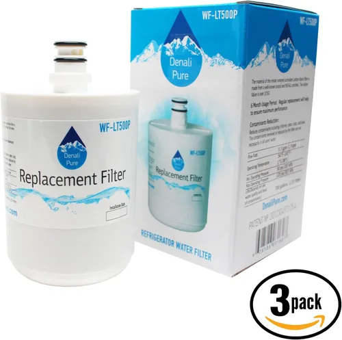 Vista 2 de Paquete de 3 filtros de agua de repuesto para refrigerador LG LSC27925ST, compatible con LG 5231JA2002A, LT500P cartucho de filtro de agua