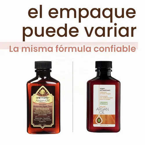 Vista 4 de One 'N Only Tratamiento capilar de aceite de argán, paquete de 8 onzas líquidas con 3.4 onzas líquidas