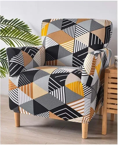 Vista 18 de Fundas elásticas para sillón de sala de estar, fundas protectoras para perros, mascotas y niños, diseño de jacquard con patrón de 1 asiento pequeño
