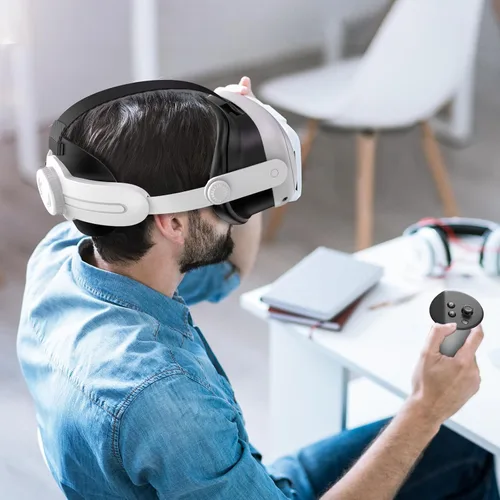 Vista 7 de KUNSLUCK Head Strap for Meta Quest 3, Elite Strap for Oculus Quest 3 Accessories, Adjustable Lightweight Quest 3 Head Strap Replacement
