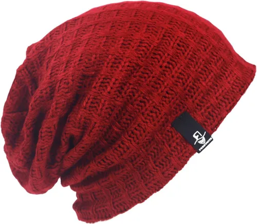 Vista 125 de FORBUSITE Gorro de punto largo holgado para hombre para verano e invierno, de gran