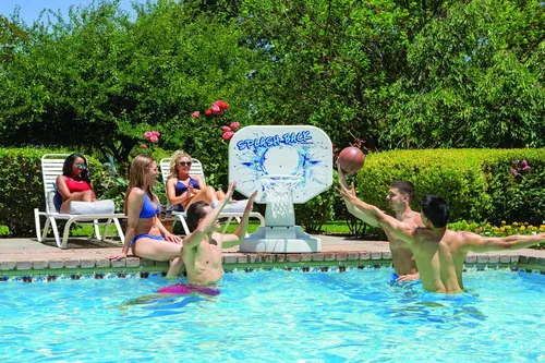 Vista 3 de Juego de baloncesto Poolmaster Splashback, junto a la piscina, Azul