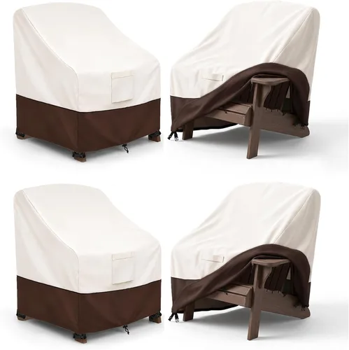 Vista 19 de Bitubi Funda impermeable para sofá de patio, funda resistente de 2 plazas para sofá al aire libre, tamaño de hasta 58 pulgadas de ancho x 32.5