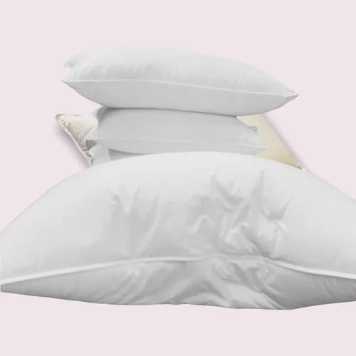 Vista 7 de Royal Tradition Almohadas de plumón (firme) Queen/tamaño estándar, color blanco, funda de 100% algodón con 500 hilos, 750 rellenos de potencia, 41