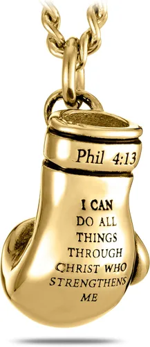 Vista 2 de Shields of Strength Collar de guante de boxeo para hombre Phil 48 Acero inoxidable