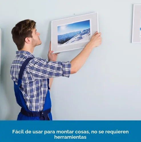 Vista 5 de 3M - Cinta de doble bloqueo de 1 x 2 pulgadas, 10 unidades, cinta de montaje resistente Cinta entrelazada con cierre de cierre autoadhesiva SJ3560