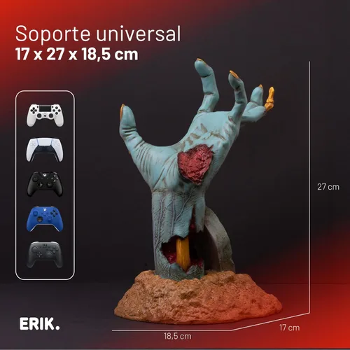 Vista 3 de Grupo Erik Gaming Controller Holder One More Life Controller Holder Figure Headphone Stand & Controller Gaming Accessories for Desk Gamer Gifts