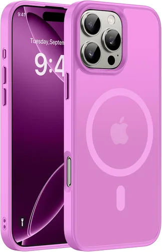 Vista 134 de Miracase - Funda magnética para iPhone 13 de 6.1 pulgadas (compatible con MagSafe) (con 2 protectores de pantalla), protección de grado militar Negro
