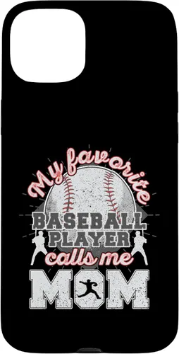 Vista 9 de Baseball Mom My Favorite Baseball Player Calls Me Mom Case for iPhone 17