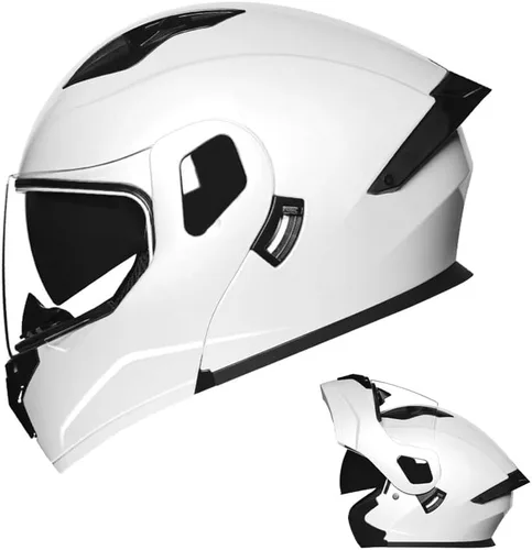 Vista 8 de Casco modular de motocicleta, para adultos jóvenes y jóvenes, casco deportivo dual para motocicleta, casco para moto de nieve, bicicleta de calle