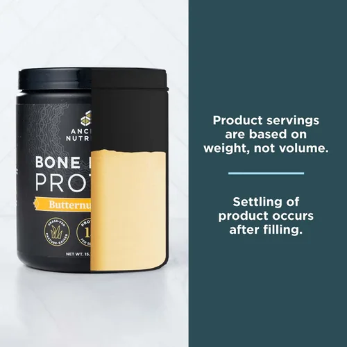 Vista 7 de Ancient Nutrition Proteína en polvo de caldo de hueso, albahaca de tomate, 15 porciones + polvo de proteína de caldo de hueso, calabaza