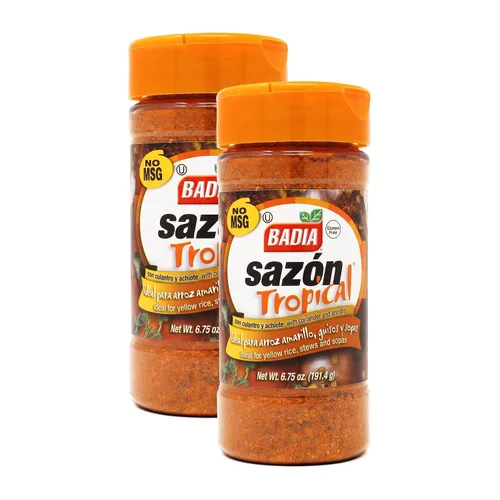 Vista 13 de Badia Sazon Tropical con cilantro y Annatto, 3.5 oz - Latín auténtico