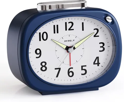 Vista 9 de AYRELY® Reloj despertador analógico de 4,5 "para personas que duermen Verde
