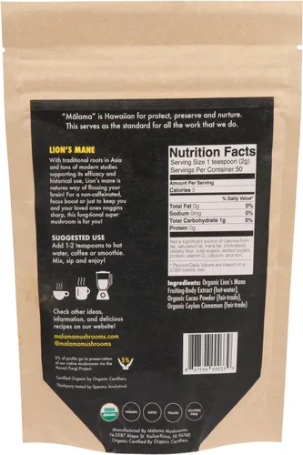Vista 2 de Malama Productivity & Chill Bundle – Mezclas de cacao caliente de melena de león y hongos Reishi – Superalimentos adaptogénicos funcionales