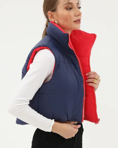 Vista 52 de Xeoxarel Chaleco acolchado corto con bolsillos para mujer (XS-XXL)