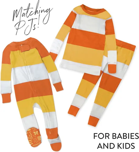 Vista 4 de HonestBaby Multipack 2-Piece Pajamas Sleepwear PJs 100% Organic Cotton for Infant Baby and Toddler Boys, Unisex