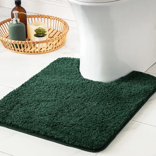 Vista 48 de MIULEE Alfombras de baño negras, suaves y pequeñas, absorbentes, antideslizantes, de secado rápido, esponjosas, para baño, bañera y duchas, lavables