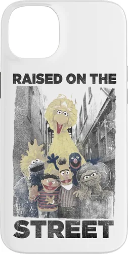 Vista 15 de Sesame Street Funda para iPhone 17 con texto en inglés "Raised on the Streets