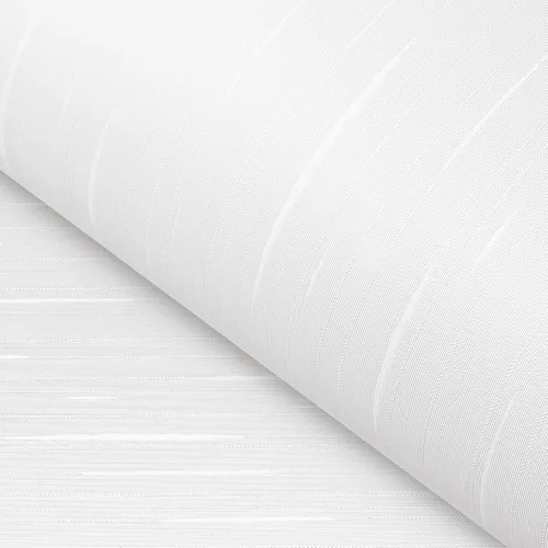 Vista 4 de FunStick Papel tapiz de rayas gruesas para despegar y pegar, papel tapiz blanco texturizado, papel de contacto blanco extraíble para gabinetes, tela
