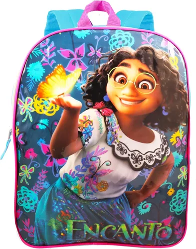 Vista 2 de Juego de mochila y bolsa de almuerzo Encanto para niñas paquete con mochila Encanto de 15 pulgadas caja de almuerzo Encanto botella de agua tatuajes